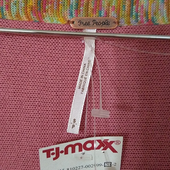 Free People Boxy Bell sleeve size small rust  sweater - Picture 6 of 12